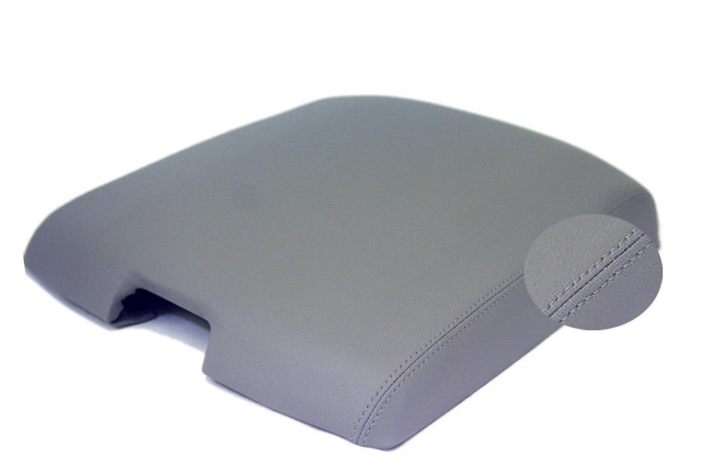 Center Console Armrest Cover for Dodge Ram (2009–2016) Gray Leather Synthetic