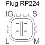 Alternator / 4cyl 2.4L / Toyota RAV4 (2003–2013)