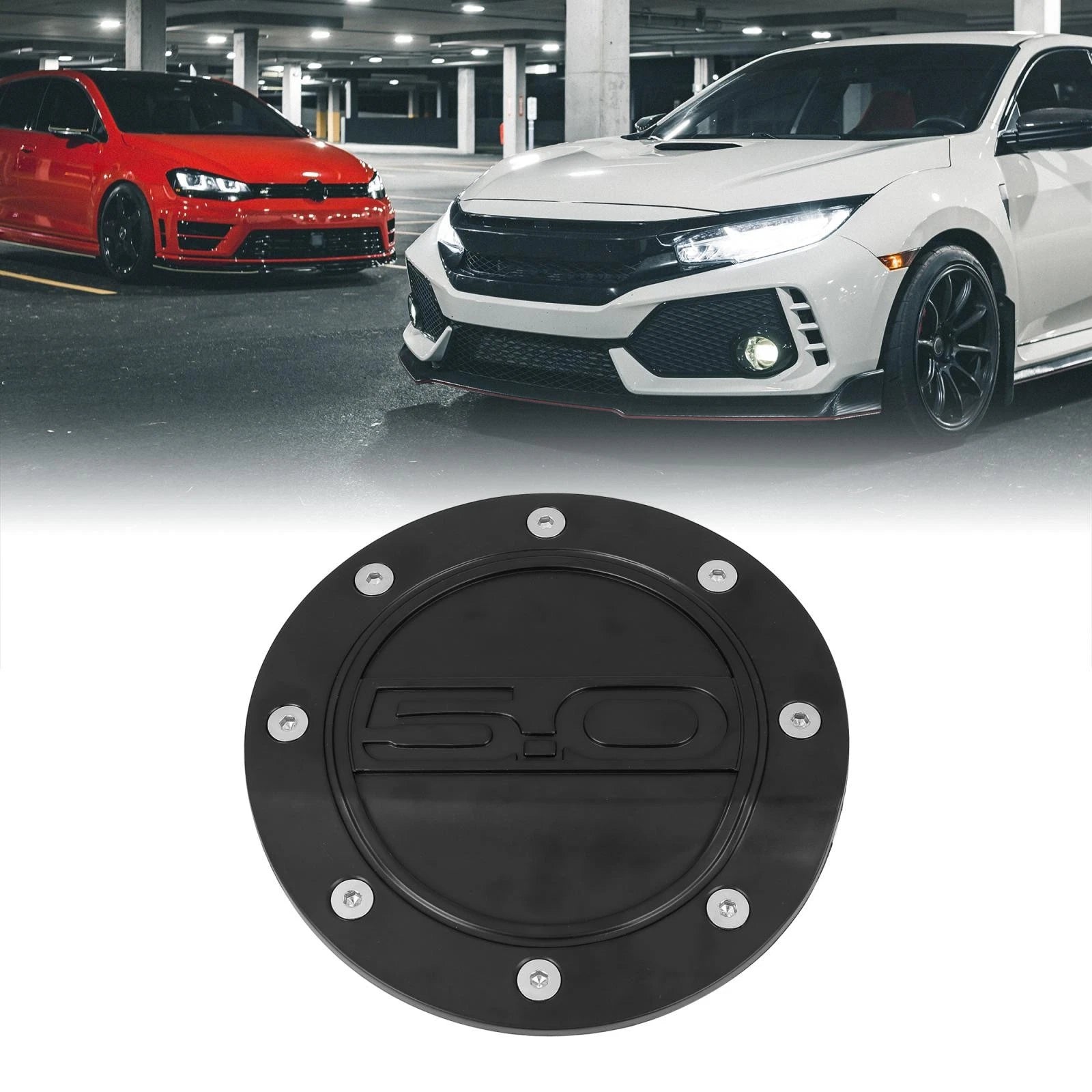 Gas Filler Cap for Ford Mustang (2015–2019) - Black