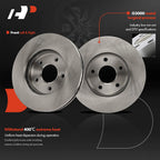 Front Disc Brake Rotors & Ceramic Pads for Nissan NV200 (2013–2019, 2021)