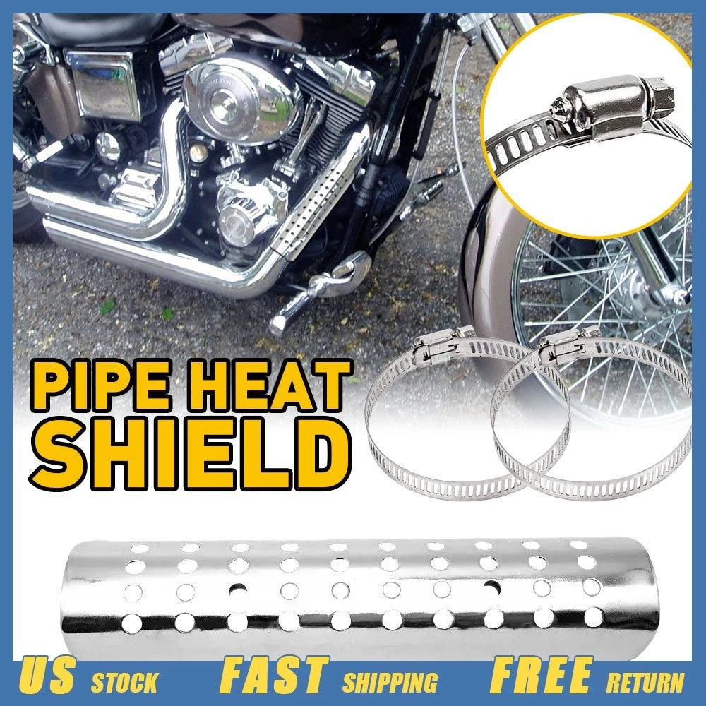 Exhaust Pipe Muffler Cover Heat Shield for Universal Motorcycle (EV)