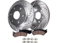 Front Brake Pad and Rotor Kit for Suzuki Equator (2009–2012) GT117JG