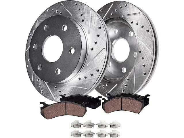 Front Brake Pad and Rotor Kit for Suzuki Equator (2009–2012) GT117JG