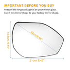 Heated Right Passenger Side Mirror Glass for Ford Explorer (2020–2022)
