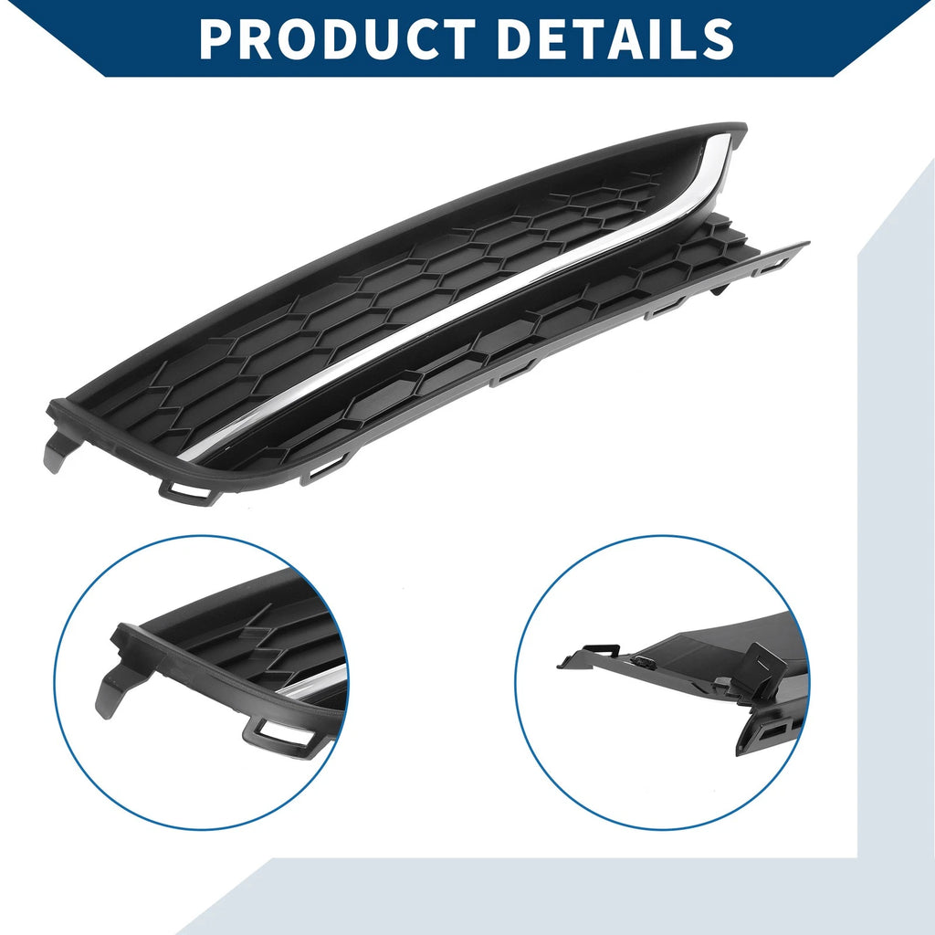 1pc Fog Light Grill for Volkswagen Passat (2012–2015) No. 561853666C
