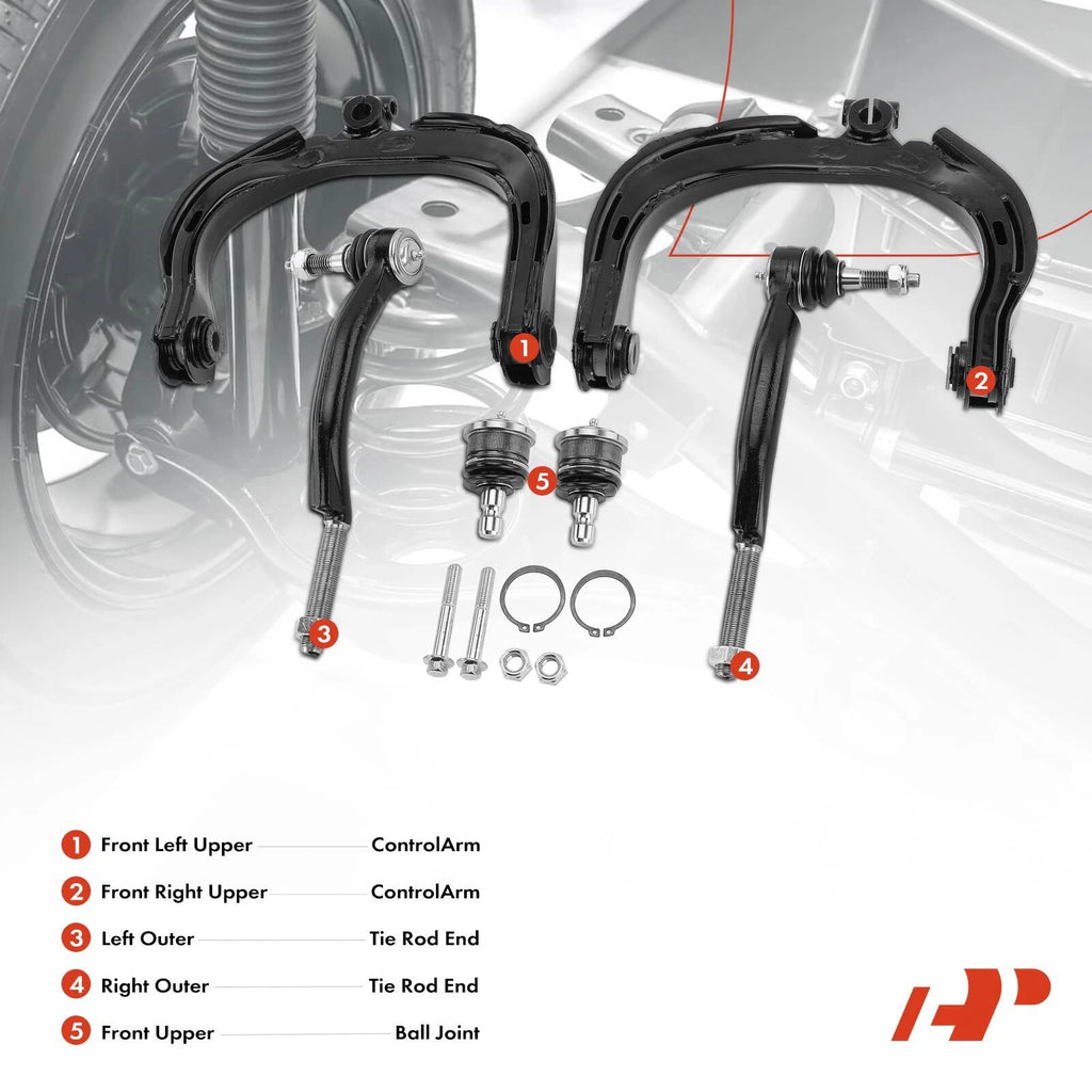 6X Front Upper Control Arm Tie Rod End for Chevrolet Trailblazer (2002-2009)