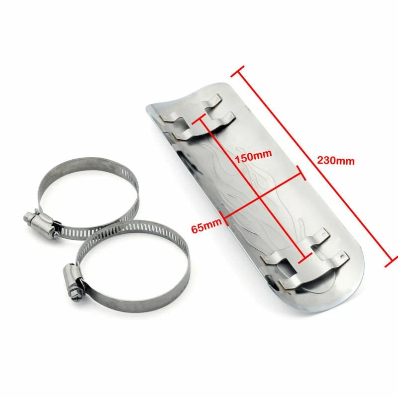 Chrome Heat Shield Cover for Dyna Chopper