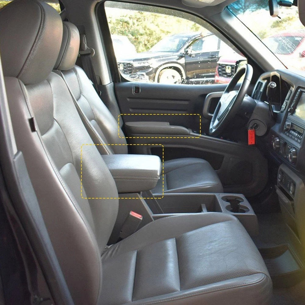 Gray Door Panel Armrest Center Console Cover for Honda Ridgeline (2006-2014)