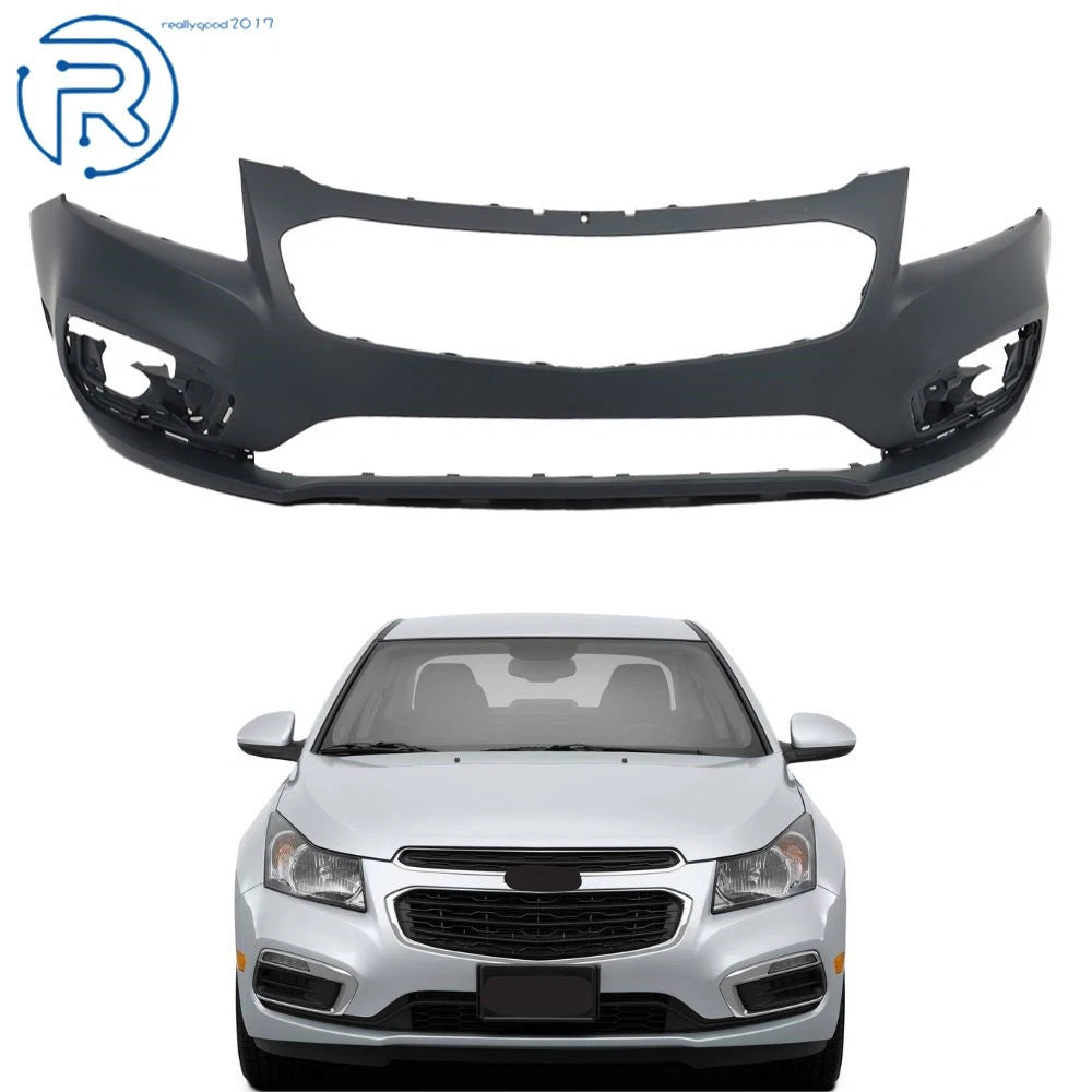 Front Upper Bumper Cover for Chevy Cruze (2015–2016) Primed Black