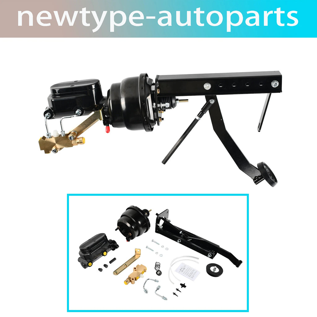 Power Brake Pedal Kit for Universal Applications (7" Dual Booster)