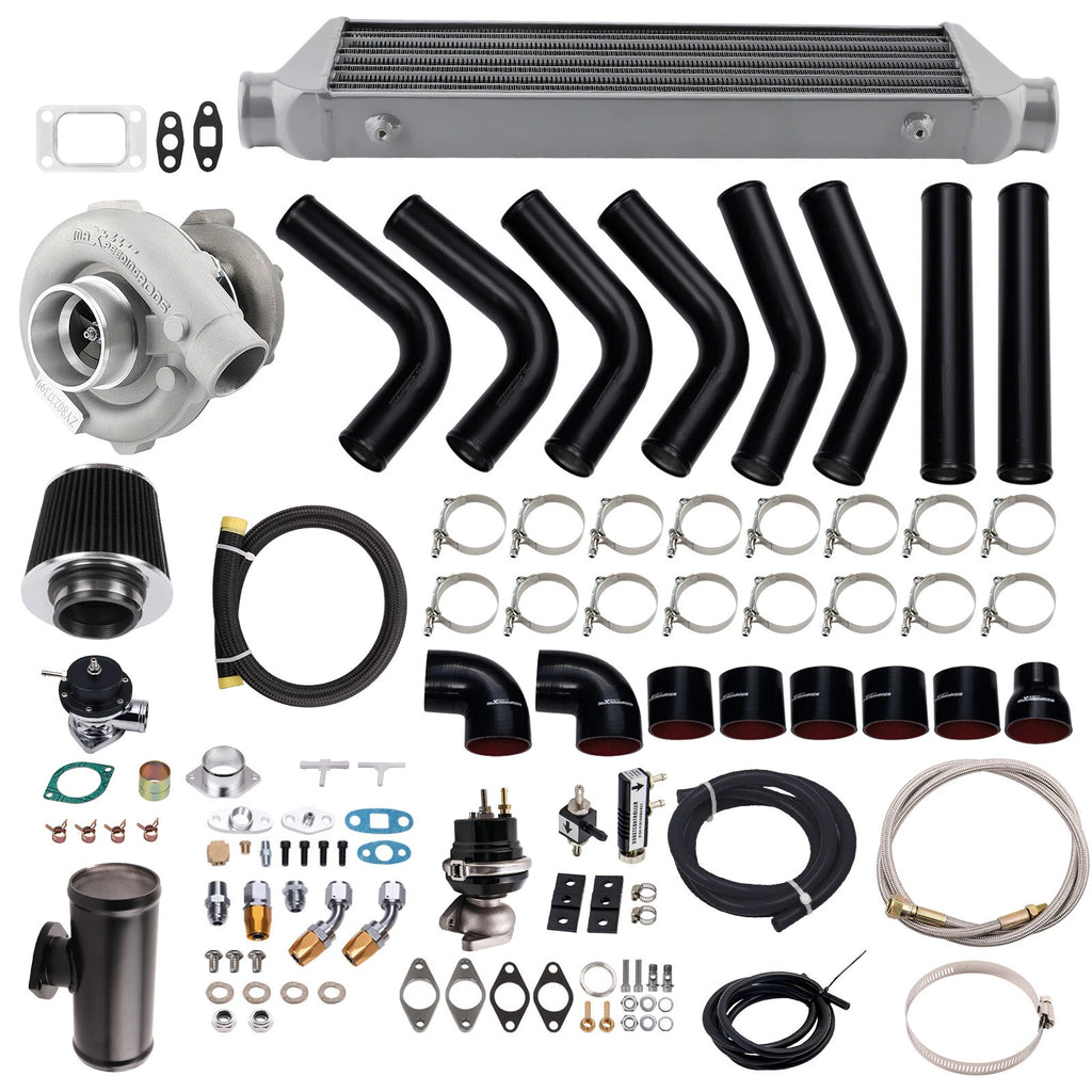 Turbo Kit for BMW E46 323 325 328 330 (T3 T4) Intercooler Fuel Line Pipe Set (2000–2006)