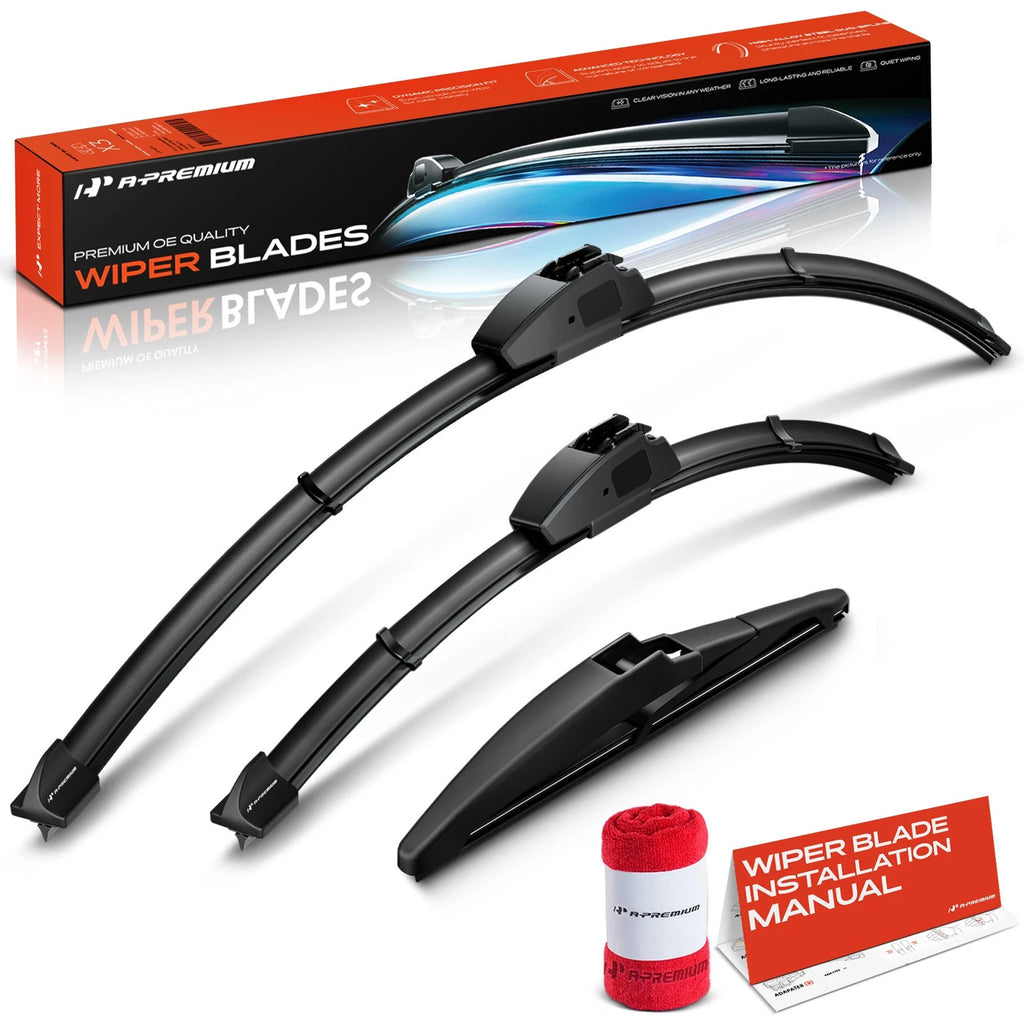 Windshield Wiper Blades Set for Toyota Prius C (2012–2019)