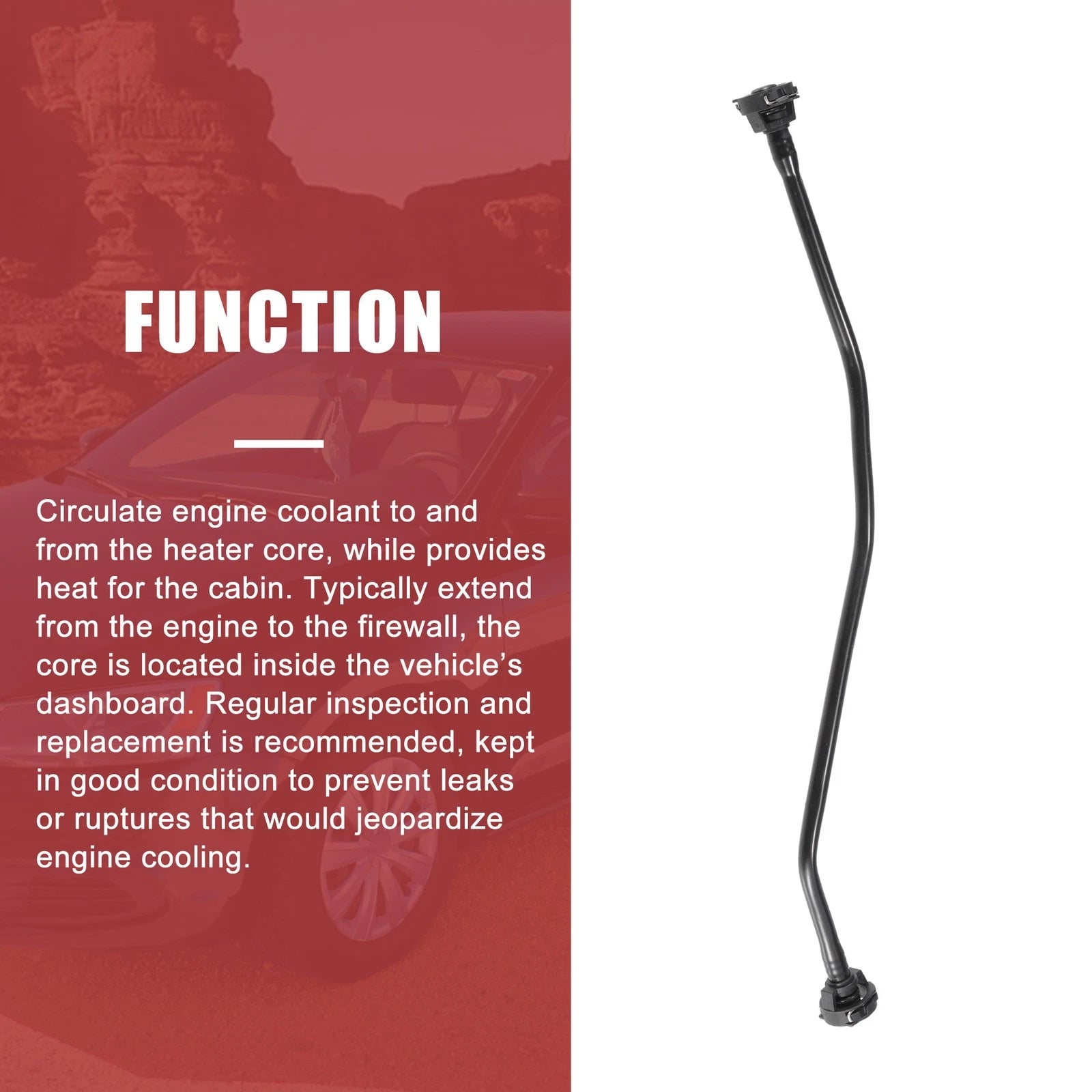 Coolant Radiator Reservoir Tank Hose for Audi A4 B8 (2007–2015) No. 8K0121081BF