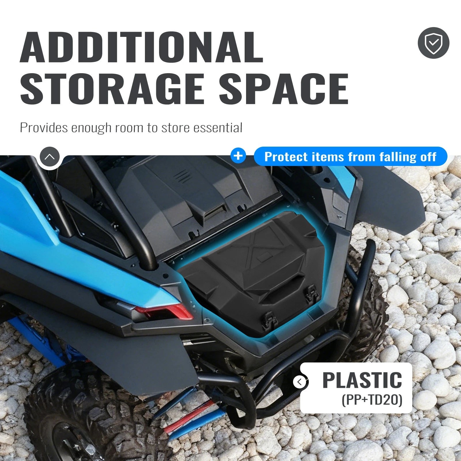 36QT Rear Cargo Tool Storage Box for Polaris RZR Pro R (2022–2025)