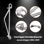 Front Upper Strut Bar Brace for Honda Civic EG EK CRX Del Sol (1992–2000)