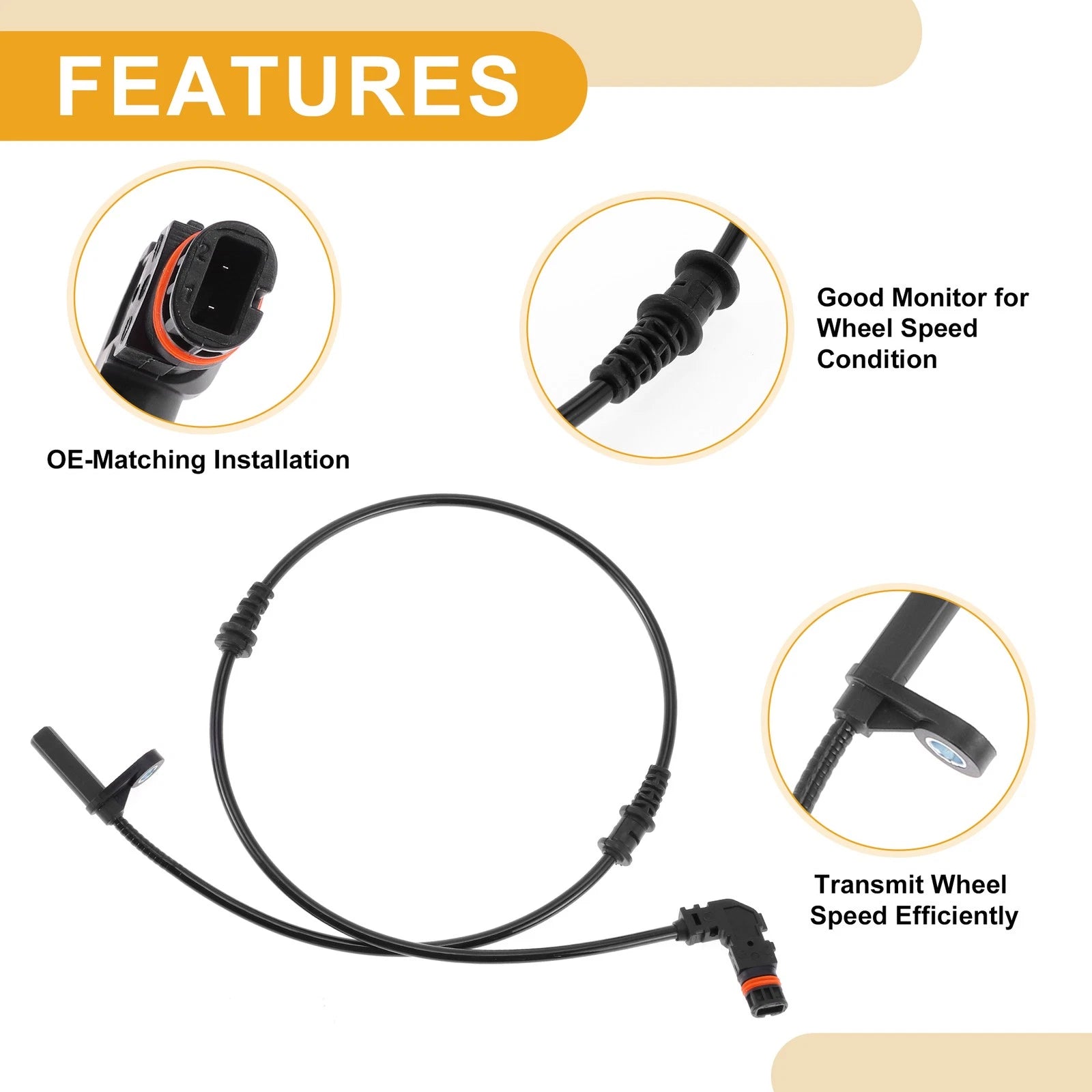 ABS Wheel Speed Sensor No. 2049057902 for Mercedes-Benz C63 AMG (2012)