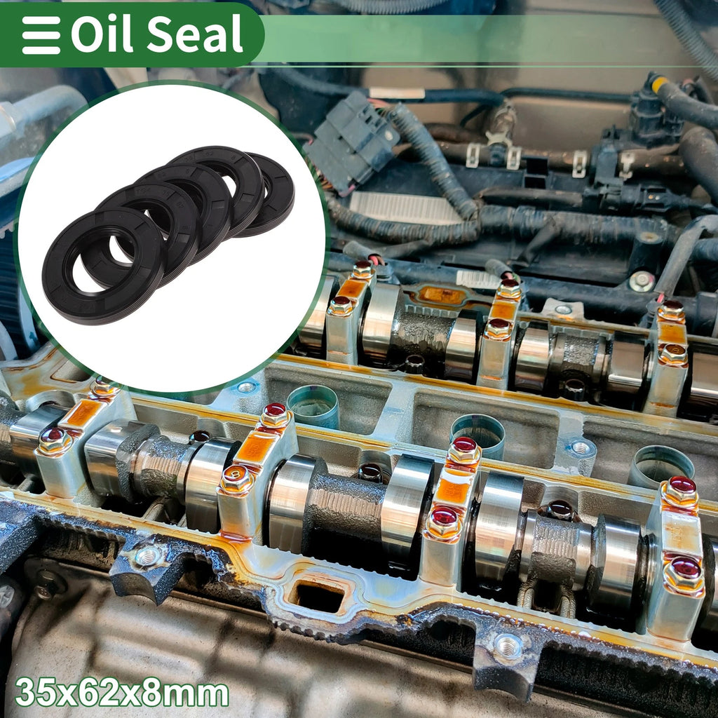 Oil Seal NBR Rubber 35x62x8mm for Various Models (5 Pcs)