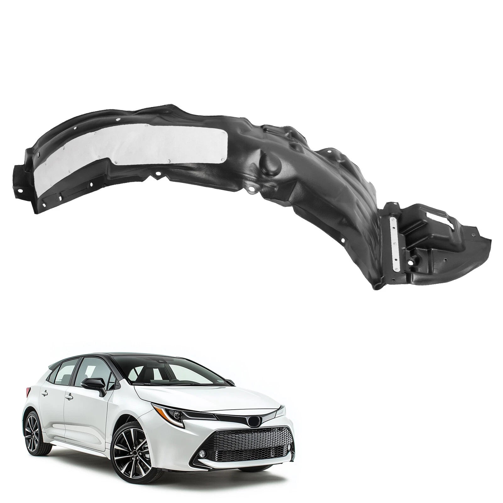 Front Fender Liner for Toyota Corolla (2017–2019) Passenger Side Wheel Well Cover