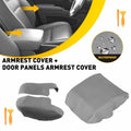3X Door Panel & Console Armrest Lid Leather Cover for Honda Ridgeline (2006–2014)