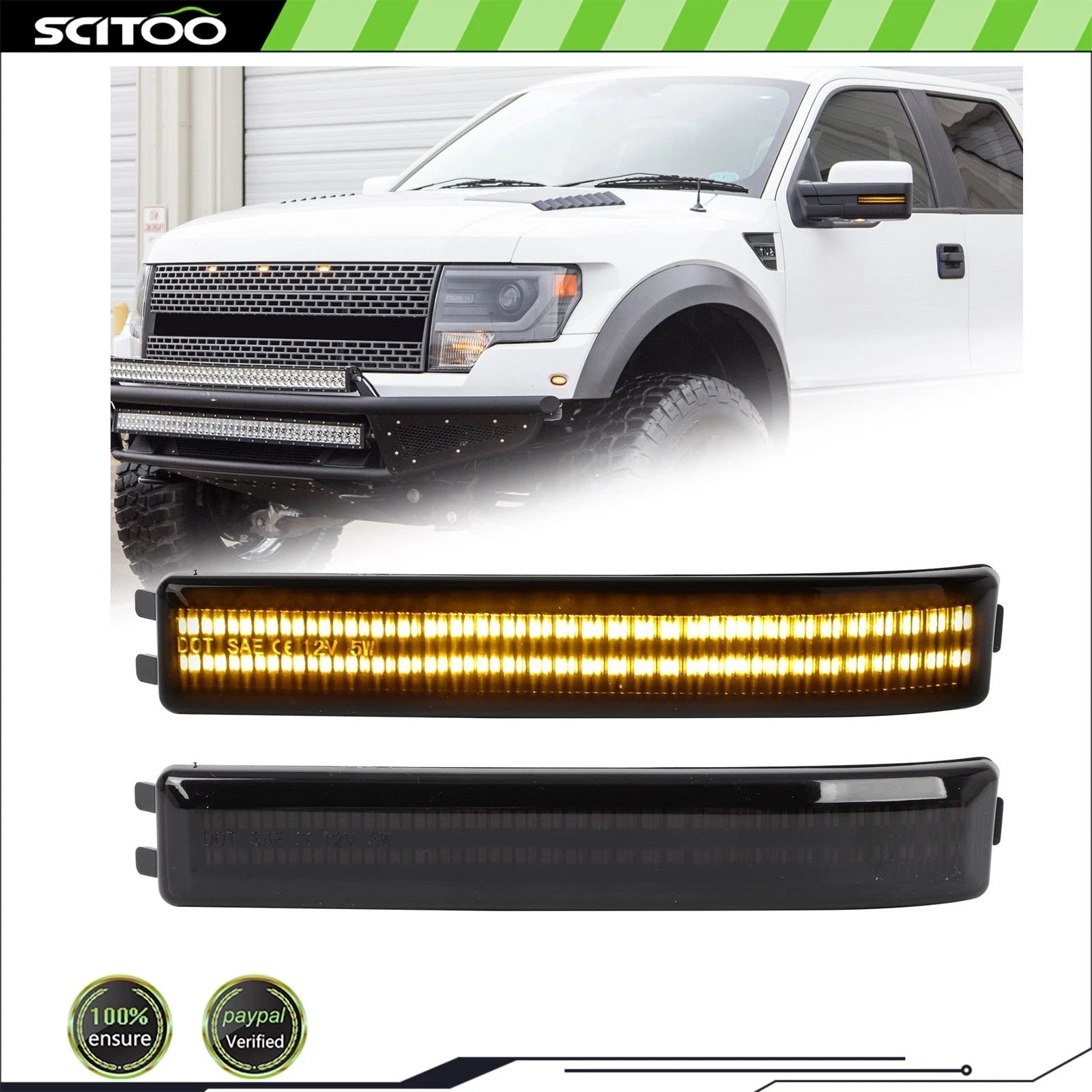 LED Side Mirror Turn Signal Lights for Ford F150 (2009–2014)