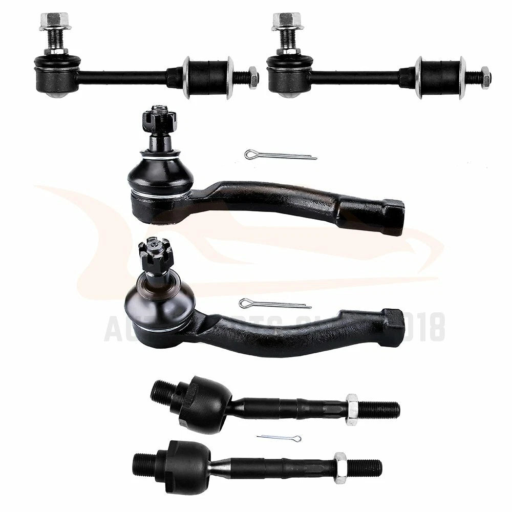 Set of 6 Tie Rod End Links for Kia Sportage (2003–2004)