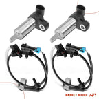 Set of 4 ABS Wheel Speed Sensors for Chevy Express 2500 GMC Savana 2500 (2003–2014)
