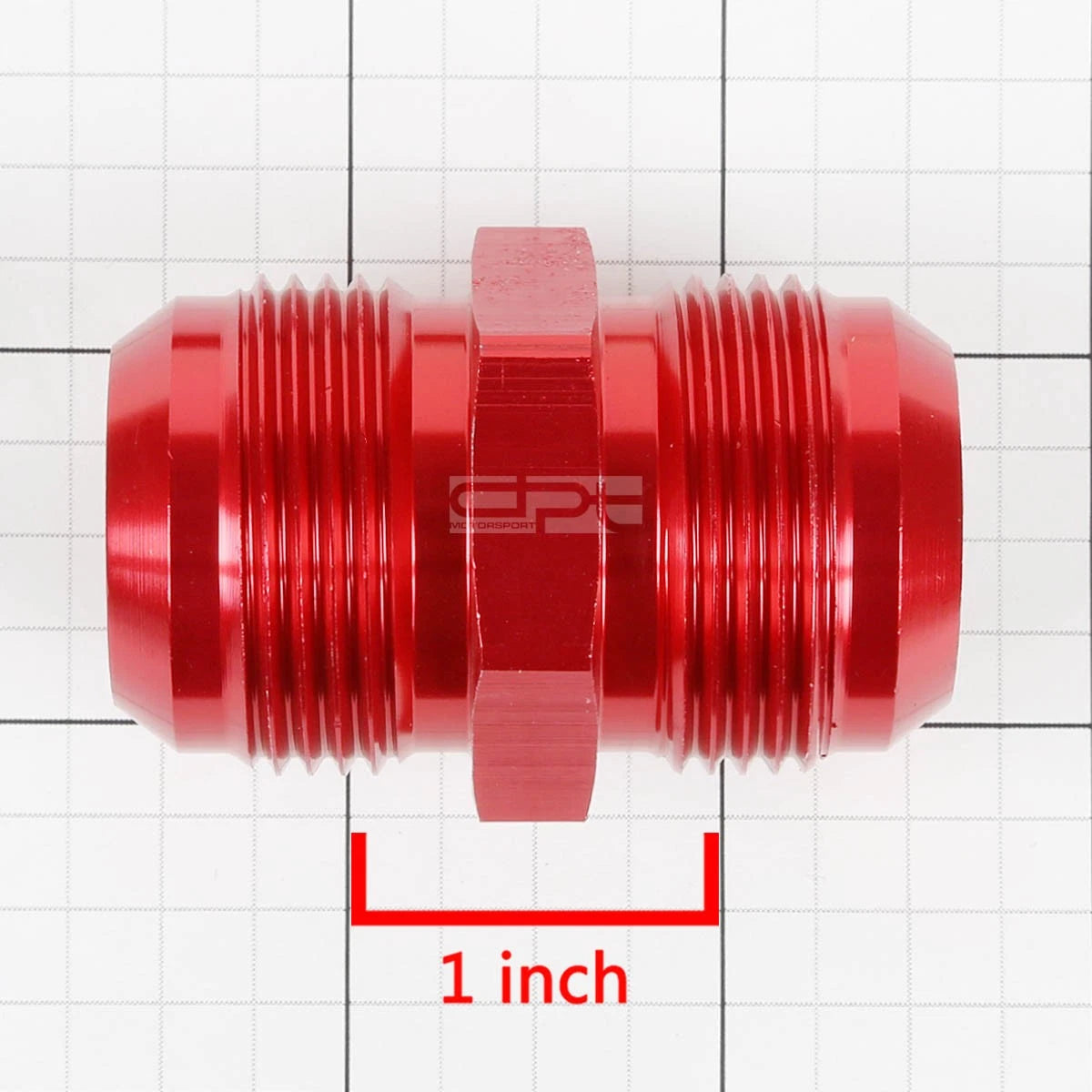 16AN Male Straight Coupler Adapter for Gas/Oil/H2O (Anodized)