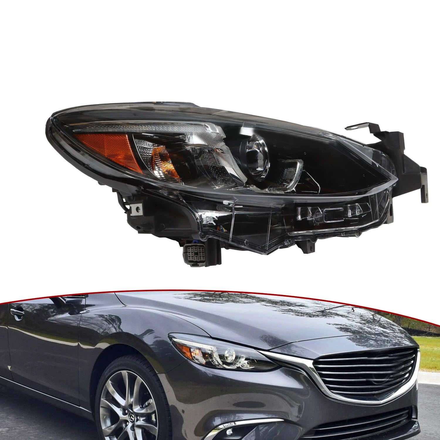 LED Headlight Headlamp for Mazda 6 (2016–2017) AFS Passenger Side GMN3-51-031D