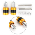 Set of 2 CNC Gold 7/8" 22mm Handle Bar Ends Vibration Reducing Sliders