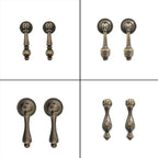 Set of 10 Antique Drawer Pull Knobs for Cabinet Hardware