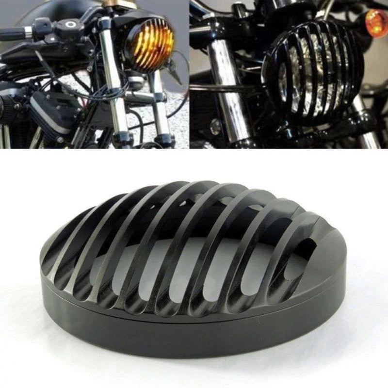 5 3/4" CNC Headlight Grill Cover for Harley Sportster XL 883 1200 (2004–2014)