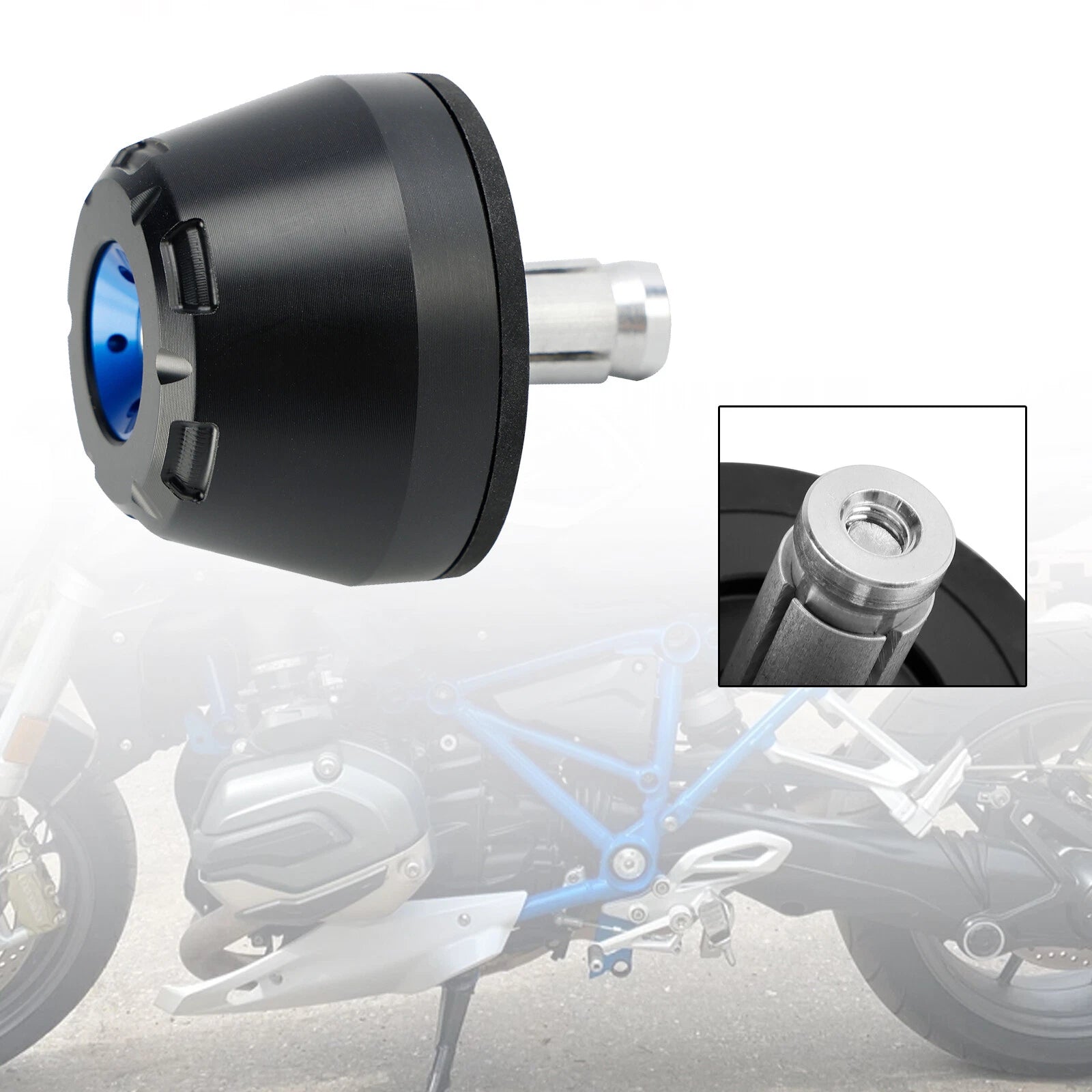 Rear Axle Fork Sliders for BMW R1200 R1300 (2024+) - Blue T9