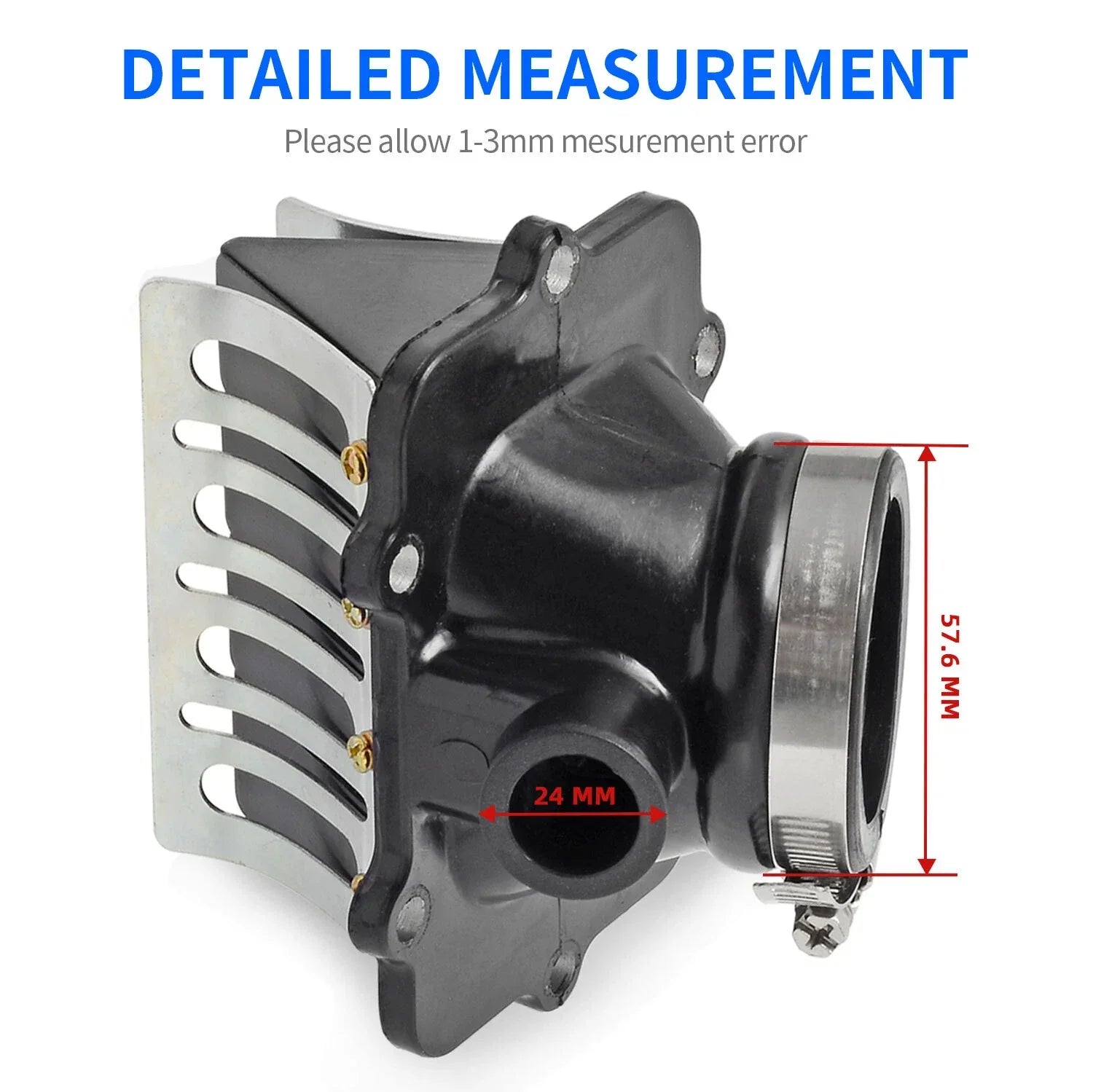 Carb Flange Intake Socket Reed Valve for Ski-Doo MXZ (2001–2003)