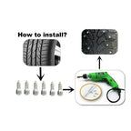 15mm Tire Studs 100x for Universal Snow Chains & Spikes
