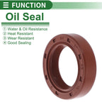 Set of 5 Oil Seal Rotary Shaft Seal FKM Rubber 27x40x10mm
