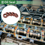 Set of 5 Oil Seal Ring 10x18x5mm for Rotary Shaft (Fluorine Rubber)