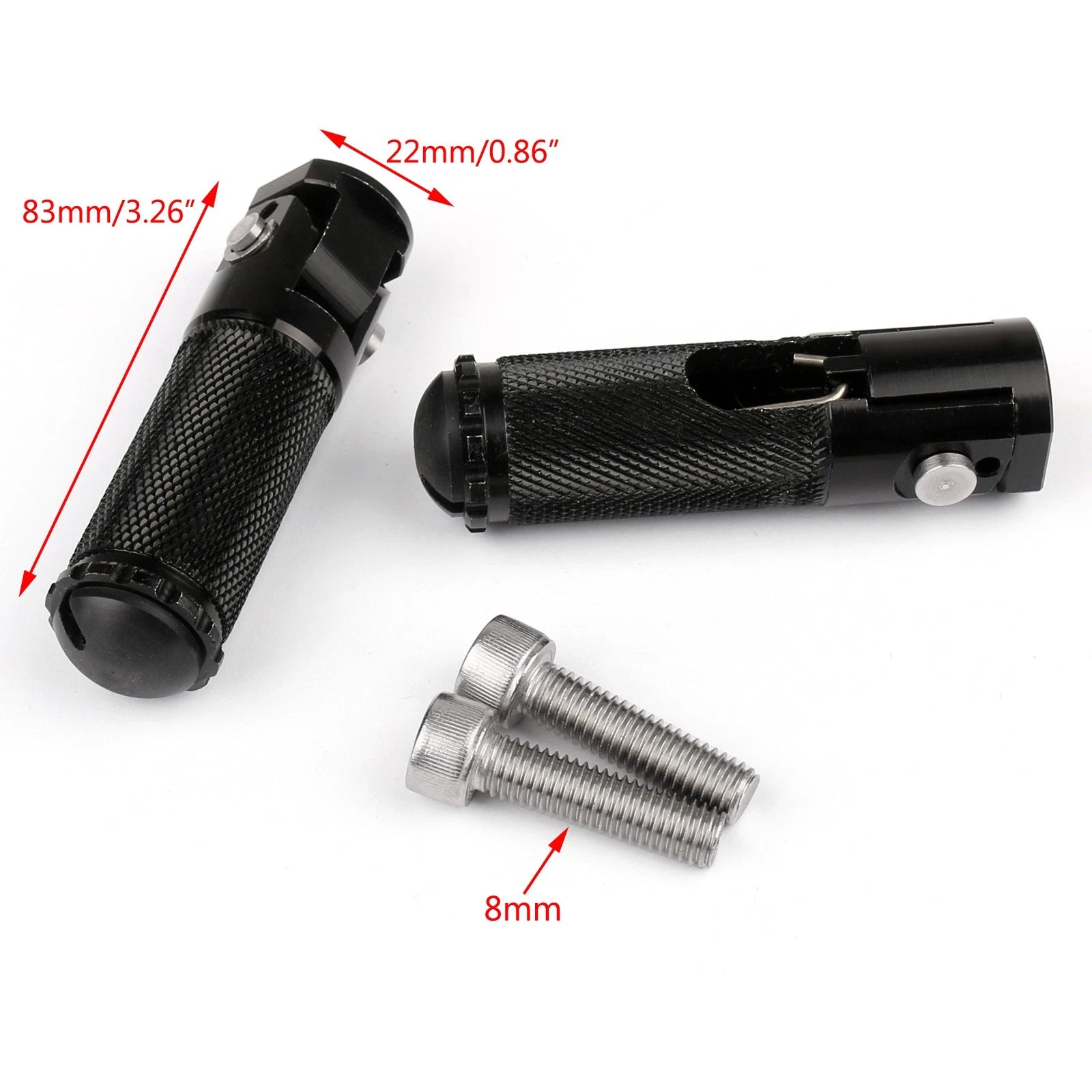 CNC Folding Foot Pegs Rear Set for Universal Motorcycle (All Years)