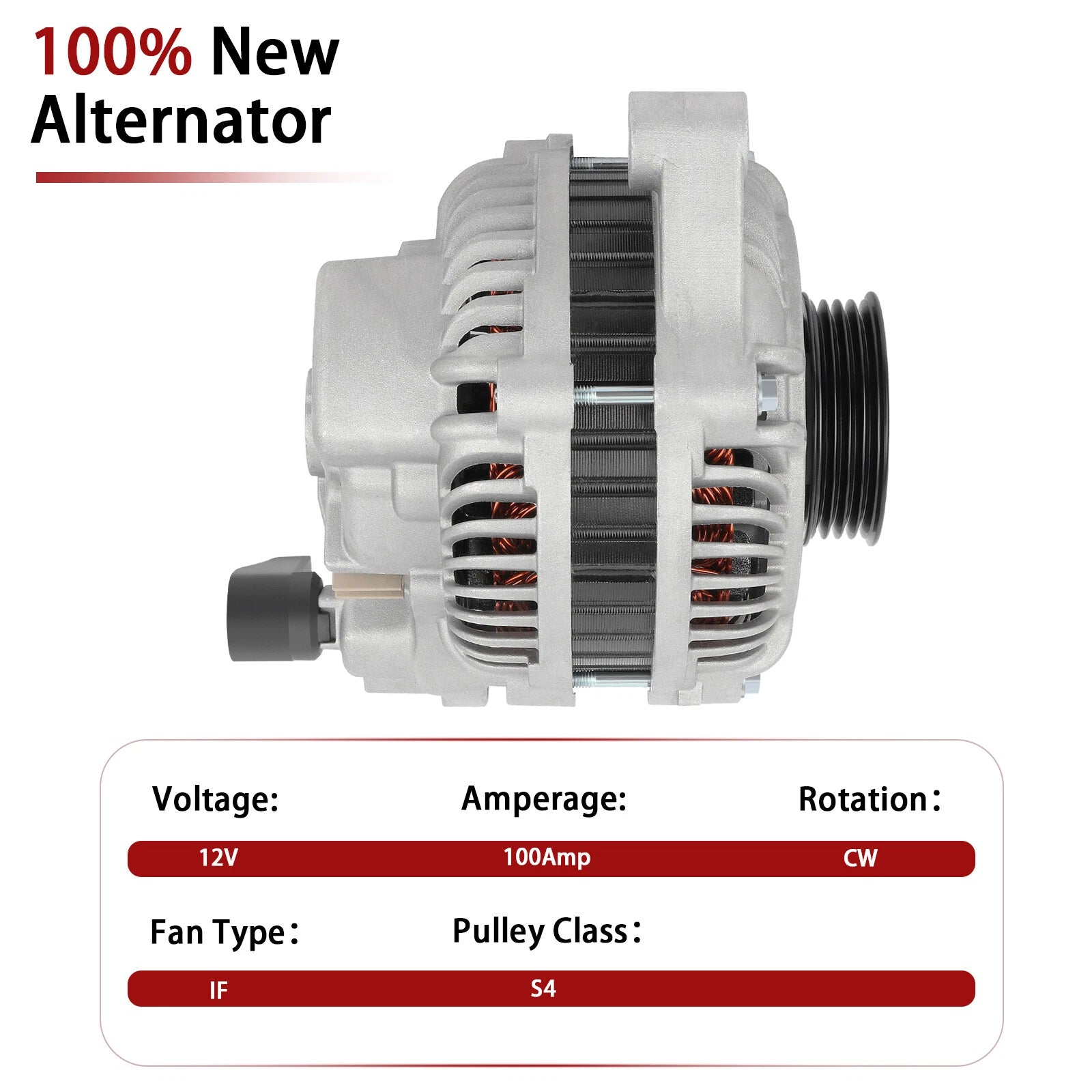 Alternator for Chrysler PT Cruiser 2.4L (2006-2010) 100Amp