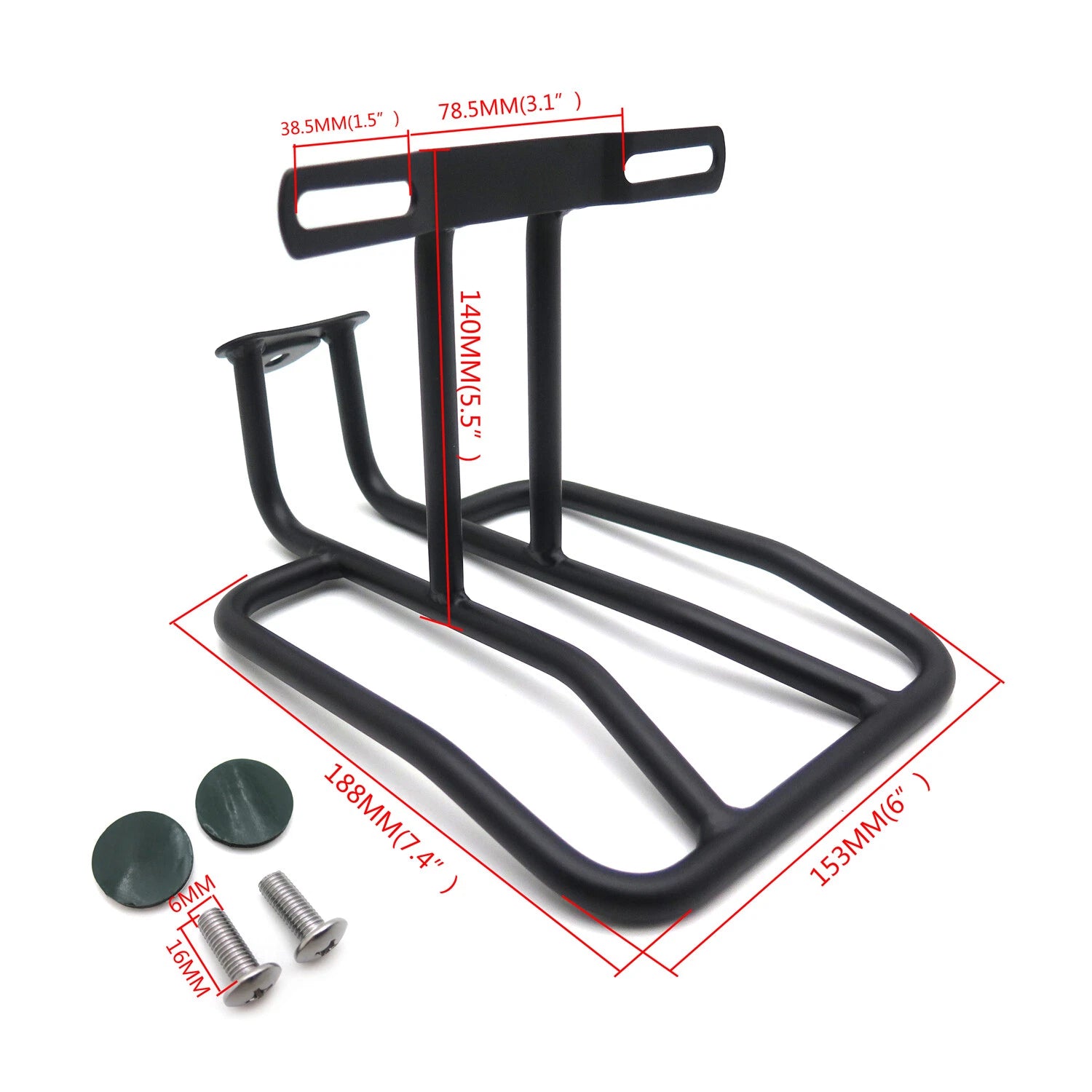 Black Steel Rear Fender Rack for Harley Sportster 1100 (1200)