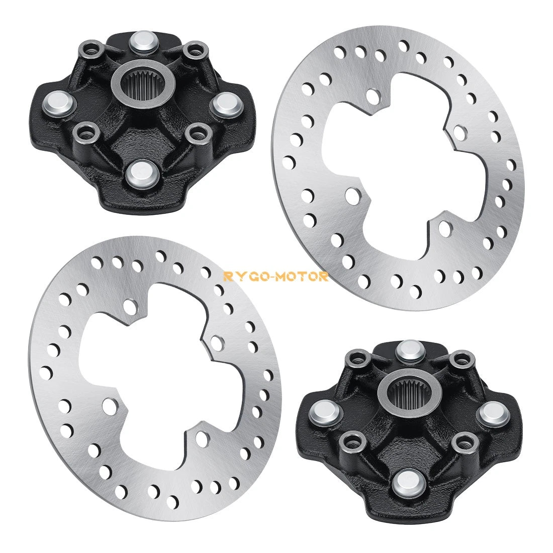 Front Left Right Wheel Hub w/Brake Rotor for Honda Rancher 420 TRX420 (2014–2024)