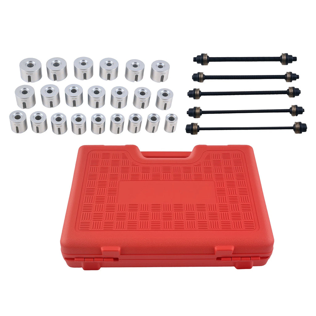 Press Tool Kit for Car Bush Bearing Workshop 34–80mm (22-Piece)