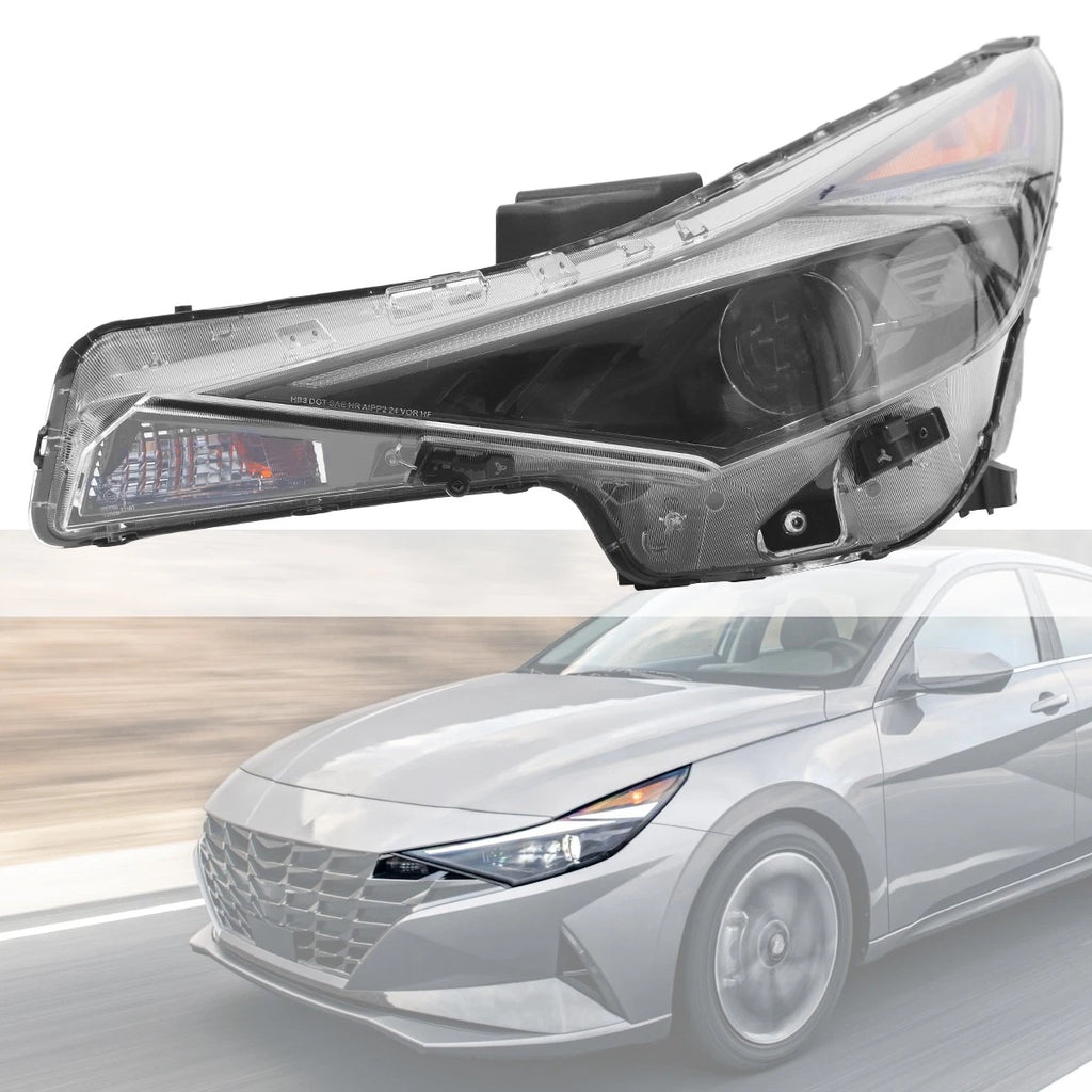 Headlight Assembly w/ LED DRL for Hyundai Elantra (2021–2022) Driver Left