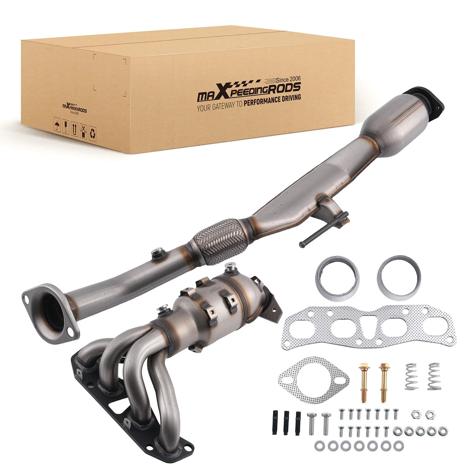 2X Catalytic Converter Kit for Nissan Altima 2.5L (2002–2006) Stainless Steel EPA