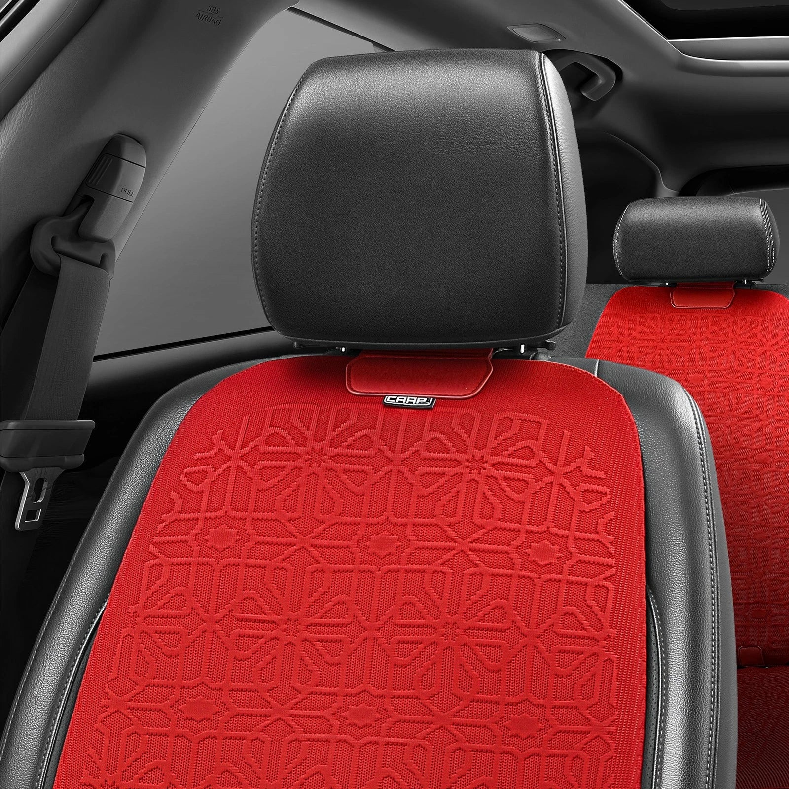 Set of 4 Seat Covers for Car SUV (Protex Series, Red)