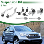 8pcs Front Suspension Kit Tie Rod End Sway Bar Link Ball Joint for Honda Civic (2006–2011)