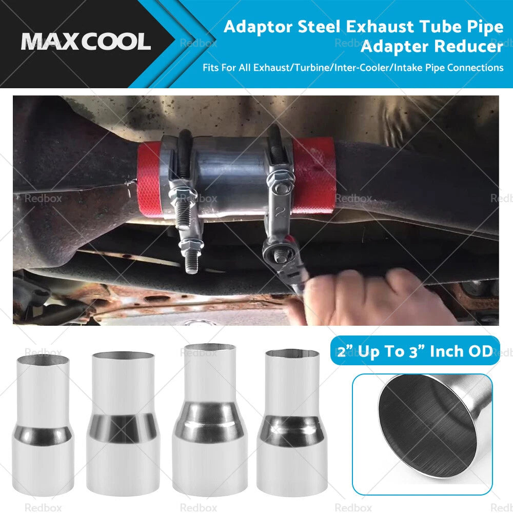 2" to 3" Exhaust Tube Pipe Adapter Reducer for