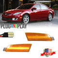 Amber Lens LED Side Marker Reflector Lights for Mazda 6 (2009–2013)
