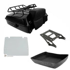 Chopped Trunk Backrest Mount Rack Base Plate for Harley Touring (2014–2026)