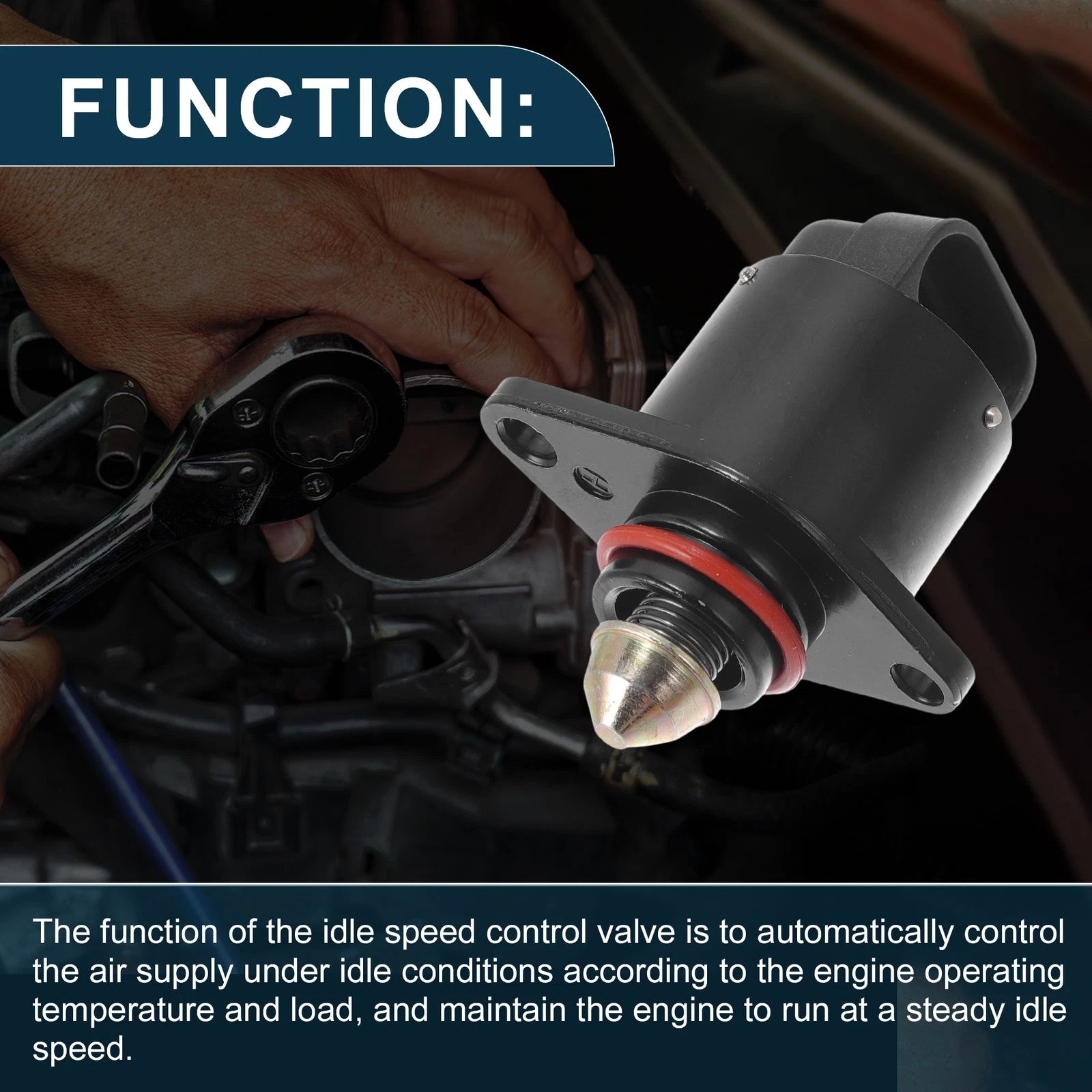 Idle Air Control Valve for Chevrolet P30 (1987–1995, 1997) No. 17076228