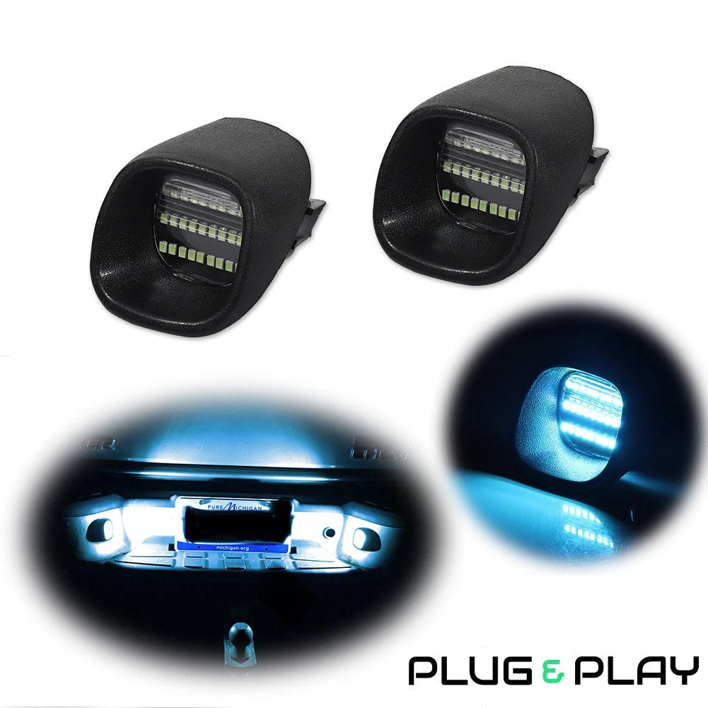 Ice Blue LED License Plate Lights for Chevy Blazer S10 GMC Sonoma Jimmy